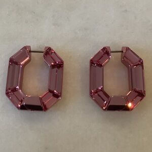 Swarovski Lucent Hoop Earrings, Brand New